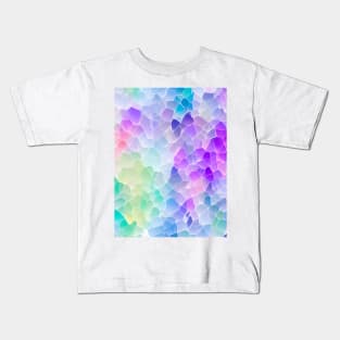 Colorful Abstract Marble Gems Patterns Kids T-Shirt